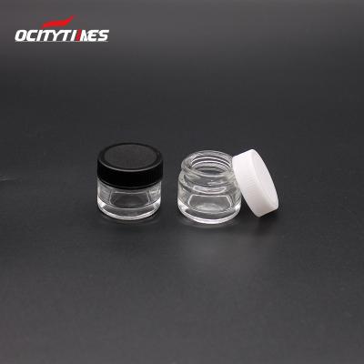 China Ocitytimes 5ml 5g Freshness Preservation Small Mini Jar Glass Bottles With Cork Lid And Spoon for sale