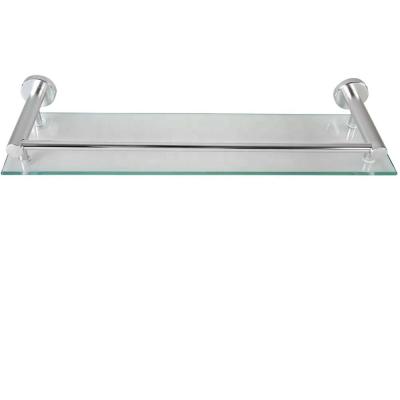 China New Modern Hot Products Stainless Steel Bathroom Glass Shelf for sale