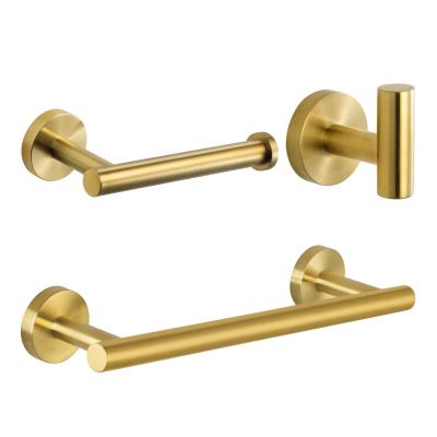 China BRIEF Bathroom Accessories Gold Towel Rack Gold Towel Holders Bars for sale