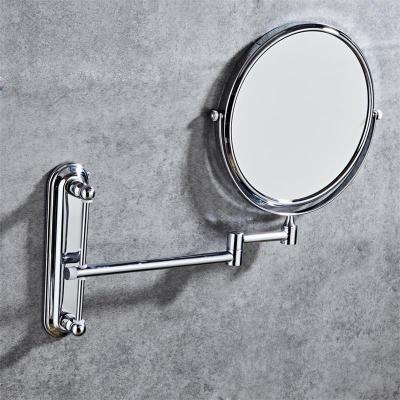 China Modern Wall Mounted Folding Bathroom Mirror 3 X Double Sided Folding Makeup Mirror for sale