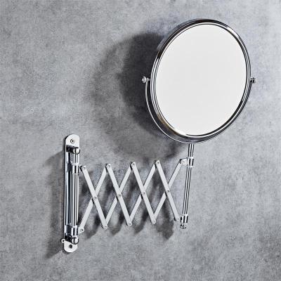 China Modern Wall Mounted Double Sided Folding Bathroom Mirror 3 X Makeup Mirror for sale