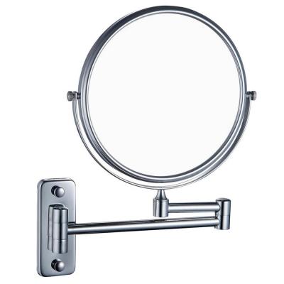 China Modern Wall Mounted Double Sided Folding Bathroom Mirror 3 X Makeup Mirror for sale