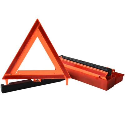 China Traffic Warning Hot Sale Emergency Triangle Safety Triangle Warning Sign Post for sale