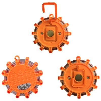 China PC 3 Pack Magnetic Roadside Flares Disc Emergency Beacon Warning Flares With Hook for sale