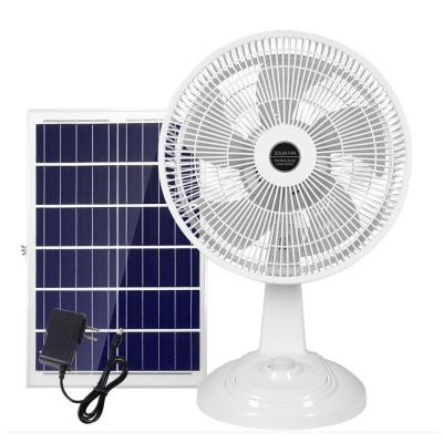 China ABS Home charging desktop fan, electric built-in lithium battery, solar fan for sale