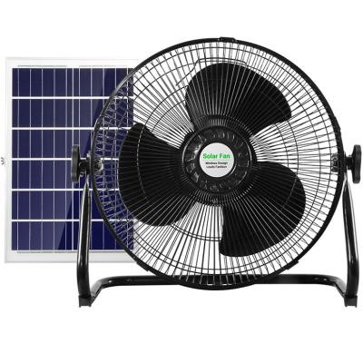 China ABS Home charging desktop 12cun fan, electric built-in lithium battery  solar fan for sale