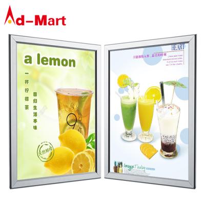 China Advertising Display China Manufacture Menu Display Fast Food Ultra Thin Double Side Lamp Sign Advertising Light Boxes for sale