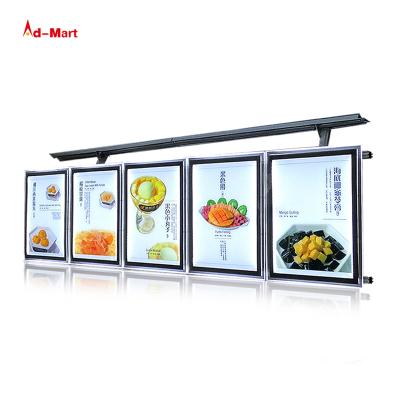 China Chungkong Slim Magnetic Board Aluminum Frame Restaurant Menu Led Advertising Display Crystal Light Box Square for sale