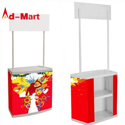 China Lightweight High Quality Promotional Table Display Banner Stand Campaign Graphic Counter Advertising Display Board (with paper printing) for sale