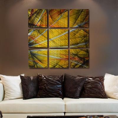 China Waterproof Abstract Wall Panels Large Size 3D Metal Multi Panels For Decoration Interior Home Arts Black White Wholesale From China for sale