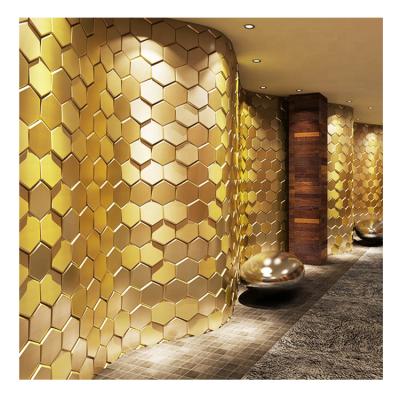 China Custom Luxury Home Wall Decorative 3d Wallpaper, Sound Proof Multi-colors Waterproof PU Leather 3d Mosaic Tile for sale