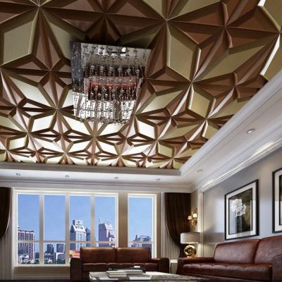 China CLASSIC 3d wallpaper, 3d ceiling wallpaper, interior ceiling 3d wall panel for sale