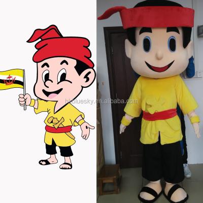 China Custom Super Soft Plush Awang Budiman Mascot Costume for sale