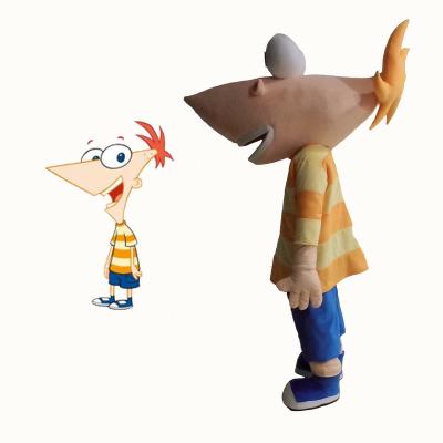 China Super Soft Plush Phineas and Ferb Custom Made Mascot Costume for sale