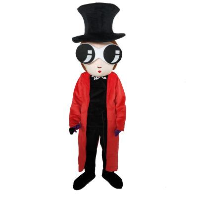 China Hot Sale Super Soft Plush Cartoon Character Wizard Willy Wonka Mascot Costumes For Adults for sale