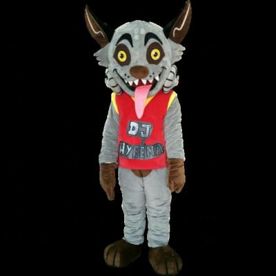 China Factory Direct Sale Blue Sky Blue Sky Plush Cartoon Mascot Adult Hyena Super Soft DJ Mascot Hyena Mascot Costumes For Sale for sale