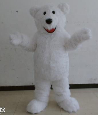 China Super Soft Plush Halloween Party Use Polar Bear Mascot Costume for sale