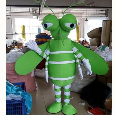 China Popular Green Super Soft Plush Mosquito Mascot Costumes for sale