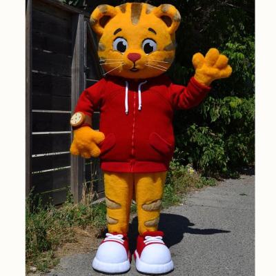 China Super Soft Plush Daniel Tiger Mascot Costume For Kids Party for sale