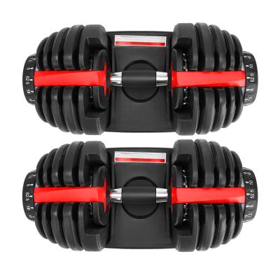 China ZJFIT Eco-friendly Wholesale High Quality Eco-friendly Adjustable Dumbbell Weight Fitness Dumbbell Free Strength Training Equipment for sale