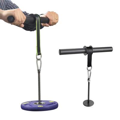 China Durable Fitness Accessories Fitness Cable Attachment Power Arm Strength Arm Test Program Wrist Roller Forearm Blaster Fitness Equipment for sale