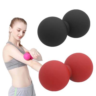 China ZJFIT Pilates Durable/Eco-Friendly/Portable Laser Engraved Logo Design Fitness Massage Lacrosse Balls Rubber Custom Logo Ball for sale