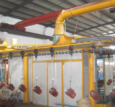 China Efficient Semi Automatic Iron Color Powder Coating Line Color Coating Line Coating Machine for sale