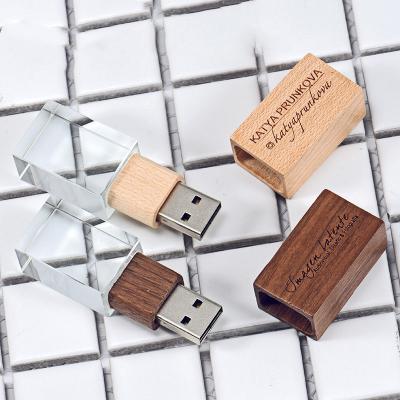 China LOGO Wooden USB 2.0 Stick Pen Flash Drive 64GB 32GB 16GB 4GB Metal Wedding Photography Version Custom Memory for sale