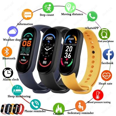 China 2021 New 24 Hours Full Screen Heart Rate Monitoring Ip Smart Watch6 Hd Touch Screen 67 Sports Watch Call Bracelet Smart Watch for sale