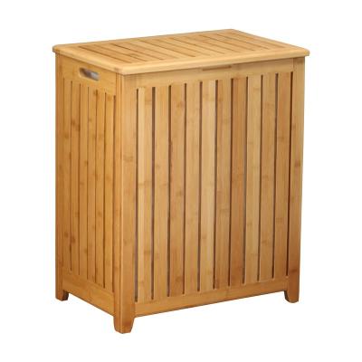 China Hot Selling Contemporary Cube In Place Laundry Storage Basket Totally Bamboo Bamboo Folding Basket for sale