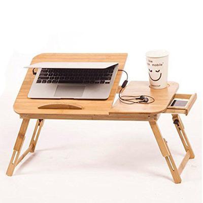 China Morden Morden Adjustable Bamboo Foldable Laptop Table For Bed for sale