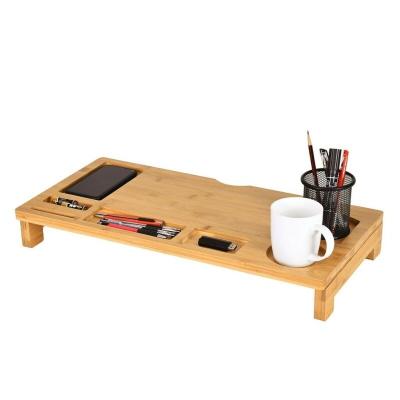 China Morden Computer Monitor Riser Laptop Stand and Bamboo Desk Organizer for sale