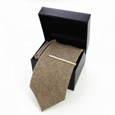 China Wholesale Breathable Elegant Casual Business 8cm Plain Colored Necktie Wool Formal Tie for sale