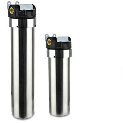 China Water Purification 10/20 Inch Water Filter Housing , 304 Stainless Steel Water Filter Housing for sale