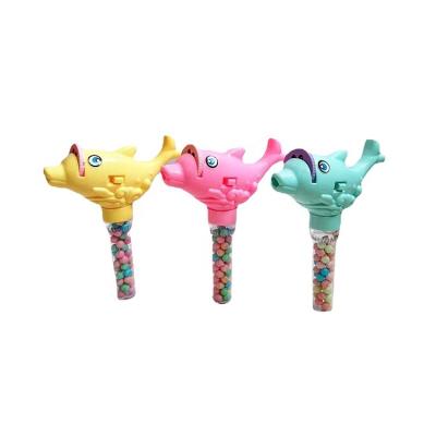 China Cartoon Toys Wholesale Projection Dolphins Candy Soft Toy Candy for sale