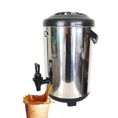 China PU foam in the middle to keep hot/cold stainless steel heat insulation barrel bubble milk tea barrels with tap 8L 10L 12L for sale