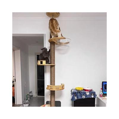 China Viable Wholesale High Quality Household Pet Accessories Luxury Cat Floor Cat Climbing Frame for sale