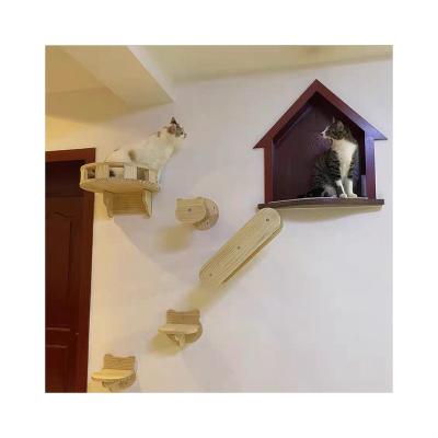 China Best Viable Hot Wholesale Manufacturers Cat Toys Cat Climbing Frame Interactive Wall for sale