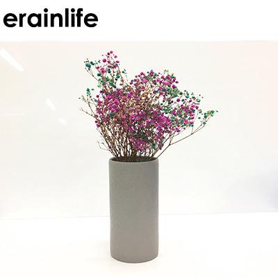 China Europe New Arrival Design Cement Tabletop Planter, Round Shape Cement Mixed Material Vase for sale