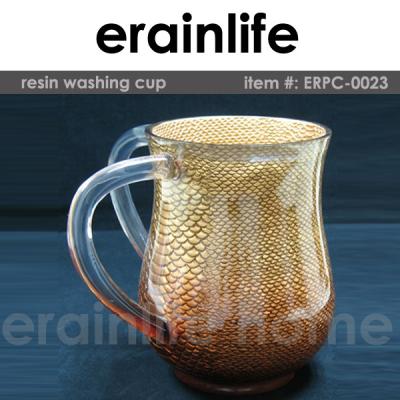 China Viable Mythology Noble Style Brown Polyresin Wash Cups for sale