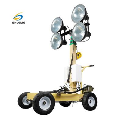 China High Brightness Shleme Movable Metal Flood 4000w Emergency Flood Light Tower for sale