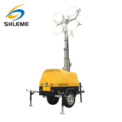 China Sports Stadiums Metal Light Tower Halide Movable Vertical Lifting Light for sale