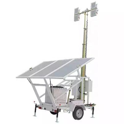 China Sports Stadiums Solar Power Trailer Mounted Mobile LED Lighting Tower for sale