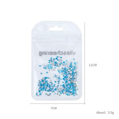 China Wholesale Trendy SS4-SS20 Mixed Bling Round Shape Big ab Glass Crystal Nails Diamond Rhinestones Packs For Nails for sale