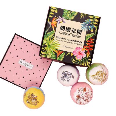 China Factory Direct Sales Customizable Natural Mineral Herbal Skin Cleansing Skin Cleanser Flower Blast Dry Bath Ball for sale