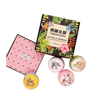 China Factory Supply Customizable Natural Mineral Herbal Skin Cleanser Skin Cleanser Flower Explosion Dry Bubble Bath Ball for sale