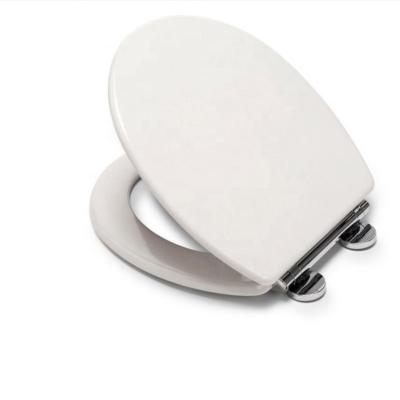 China Slow-end Toilet Seats Hinge Toilet Seat Cover Round Shape Soft Narrow Toilet Seat for sale