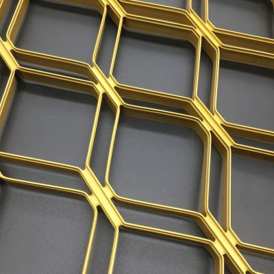 China Modern Custom Design Aluminum Expanded Metal Wire Diamond Mesh for sale