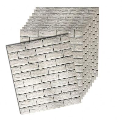 China Back With 3d Glue Brick Wall Panel Insulation Foam Tiles Baby, PU Wall Tiles for sale