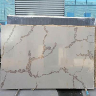 China Large Slabs Calacatta Modern Good Quality Quartz Stone Kitchen Countertops Artificial Quartz Stone for sale